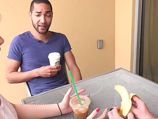 Golden-Haired Wife Gets Creampie and Spouse Eats It Clean