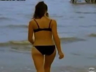 Very Hot Brunette Devon Weigel Undresses To Her Lingerie Before Bathing