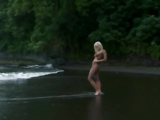 Blonde pornstar gets ravaged on a beautiful island